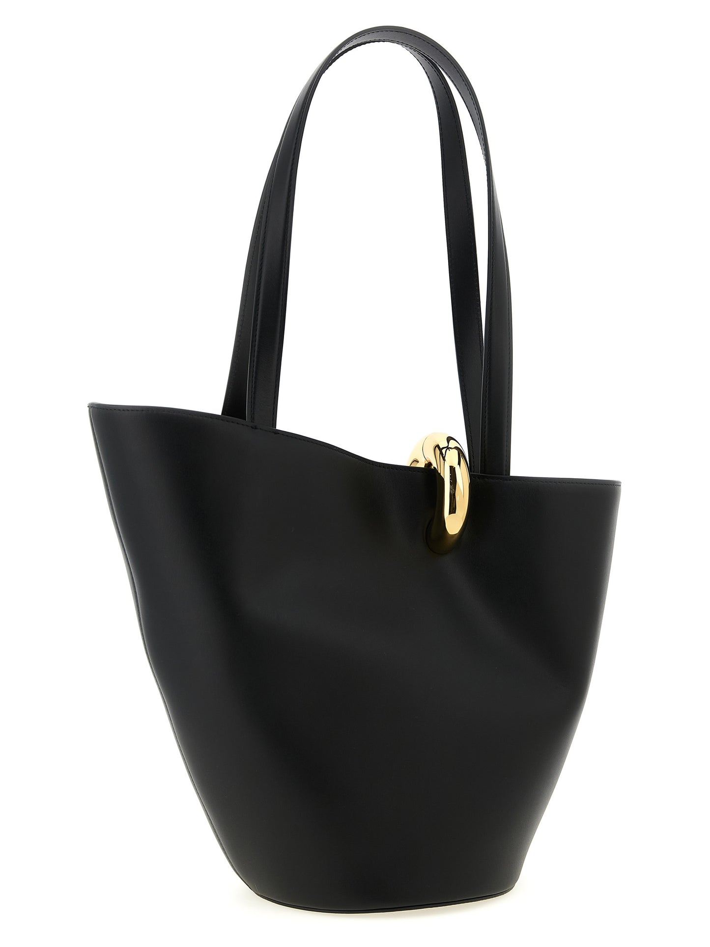 Jacquemus Schwarze Schultertasche aus Rindsleder
