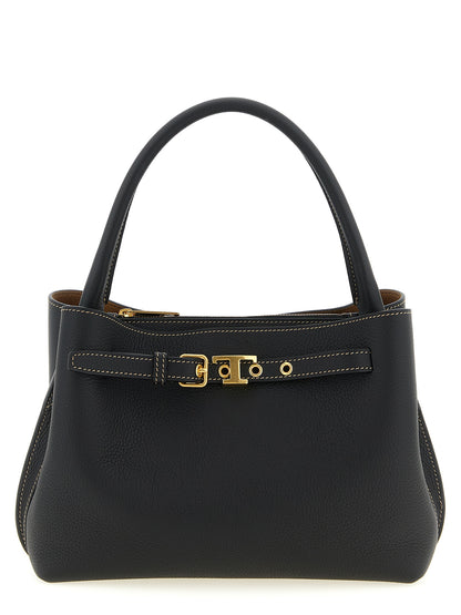 Tod's Schwarze Kalbsleder-Handtasche