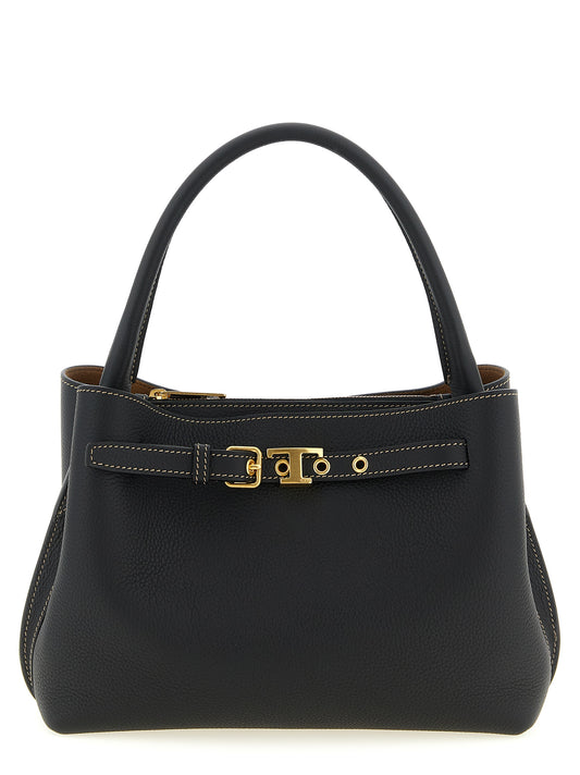 Tod's Schwarze Kalbsleder-Handtasche