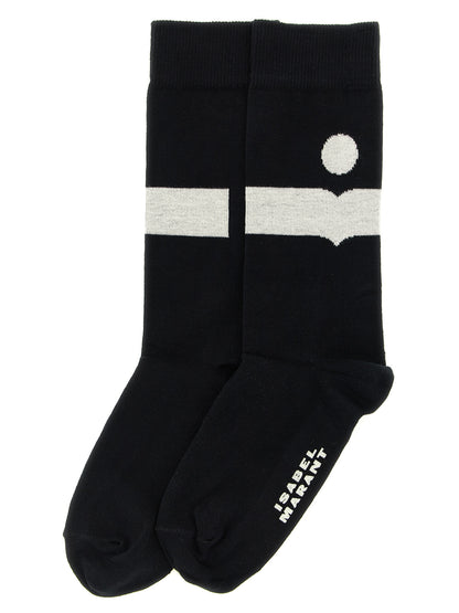 Isabel Marant Schwarze Baumwollsocken