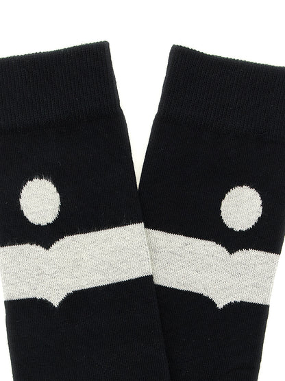 Isabel Marant Schwarze Baumwollsocken