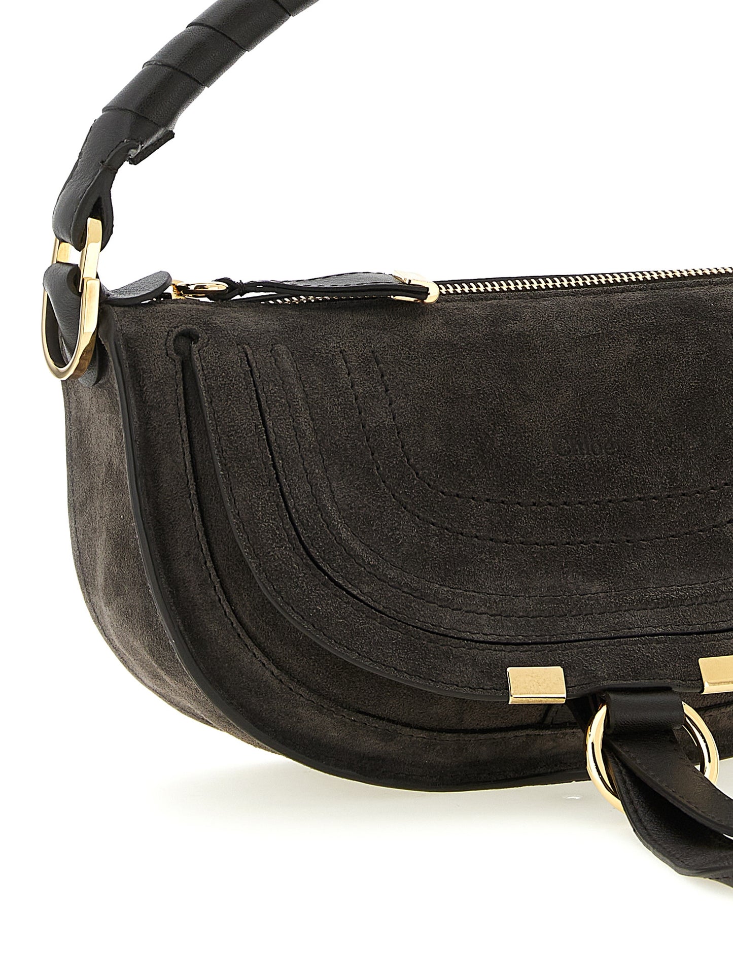 Chloé Braunes Kalbsleder Damen Crossbody Tasche