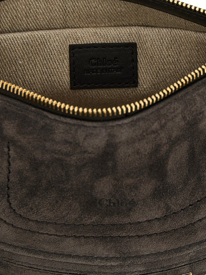Chloé Braunes Kalbsleder Damen Crossbody Tasche