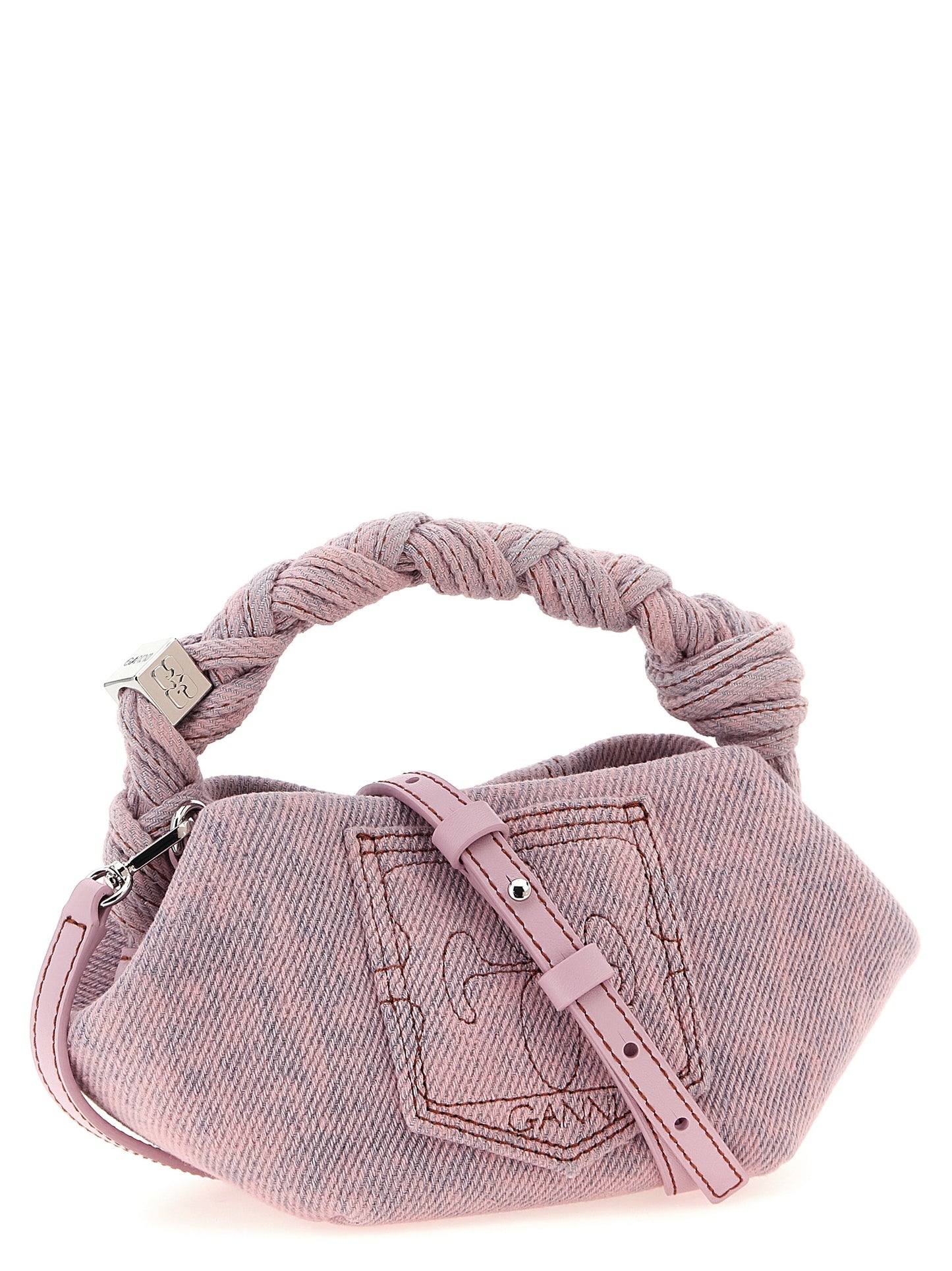 Ganni Mehrfarbige Handtasche aus Bio-Baumwolle