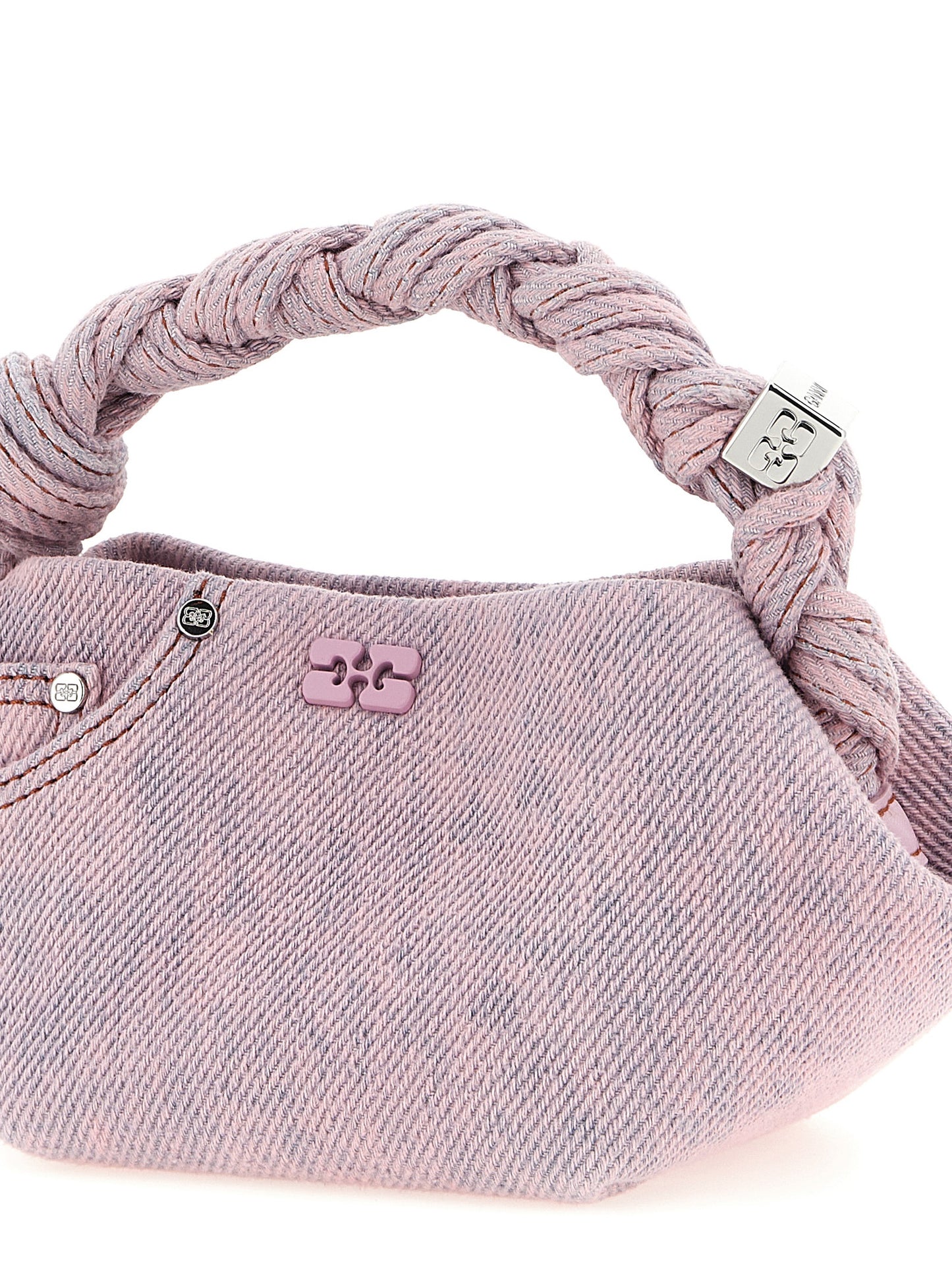 Ganni Mehrfarbige Handtasche aus Bio-Baumwolle