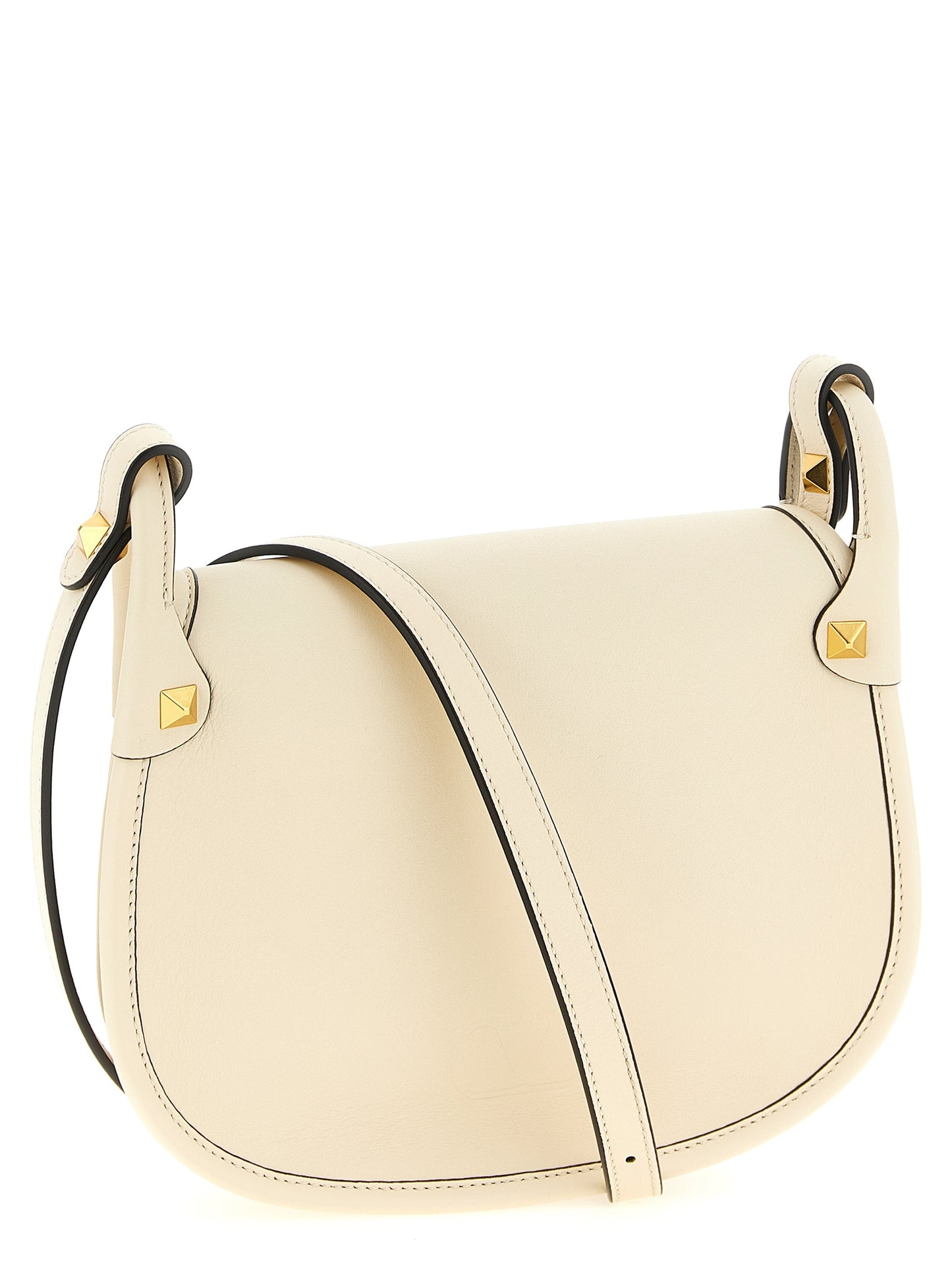 Valentino Garavani Weiße Kalbsleder-Schultertasche