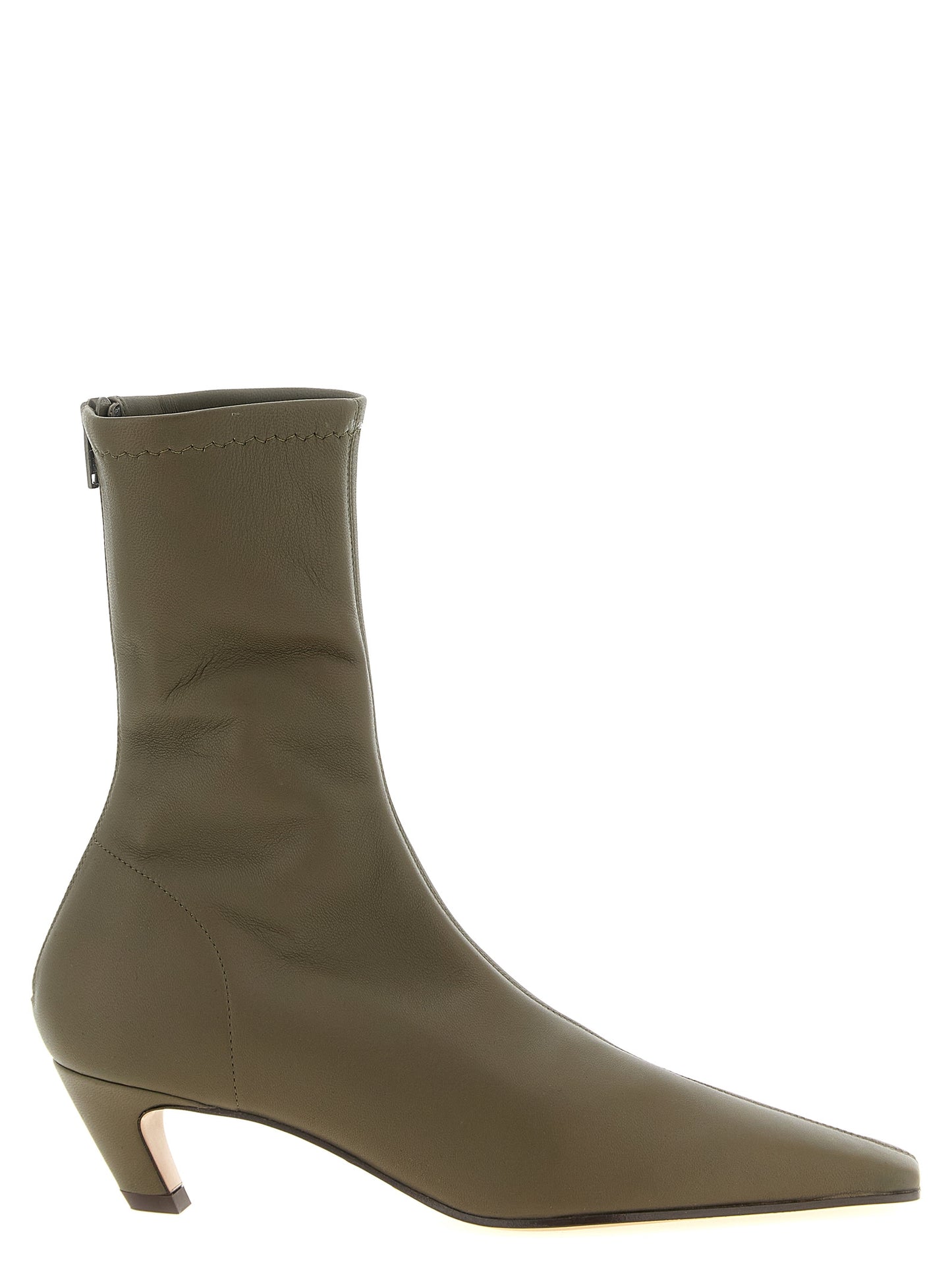 Khaite Zweifarbige Ankle Boots aus Lammleder