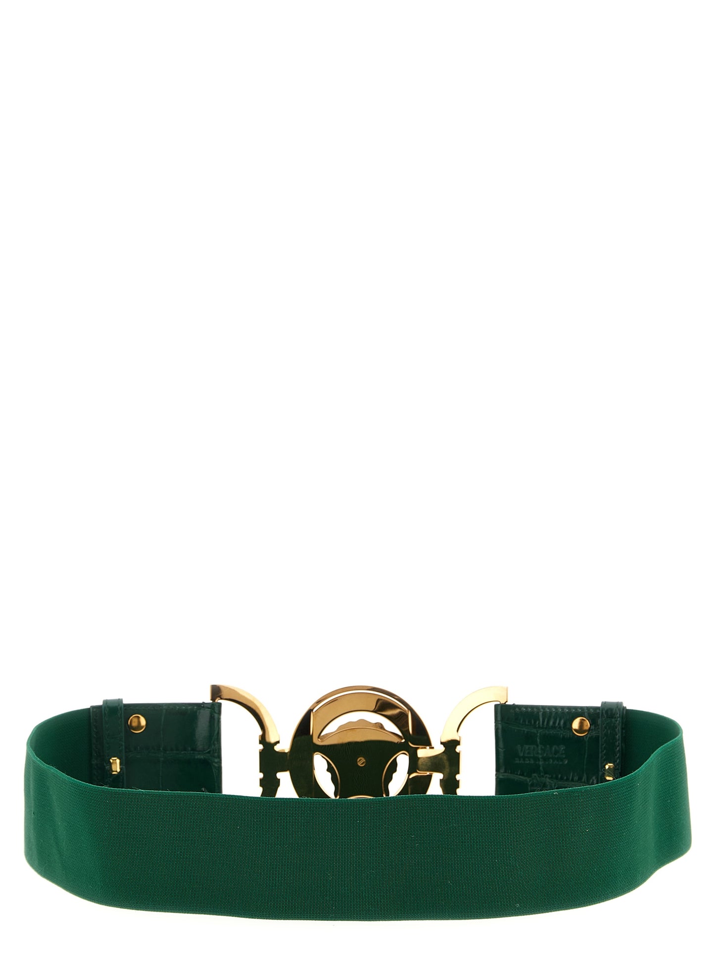 Versace Zweifarbiger Kalbsleder Gürtel Regular