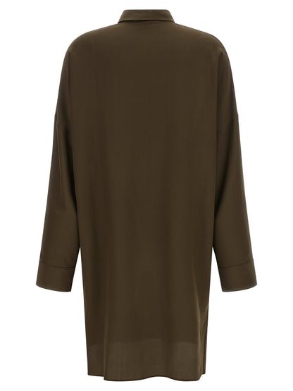 Tom Ford Zweifarbige Seiden-Midikleid