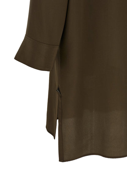 Tom Ford Zweifarbige Seiden-Midikleid