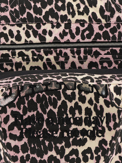 Ganni Mehrfarbige Tote Bag aus recycelter Baumwolle