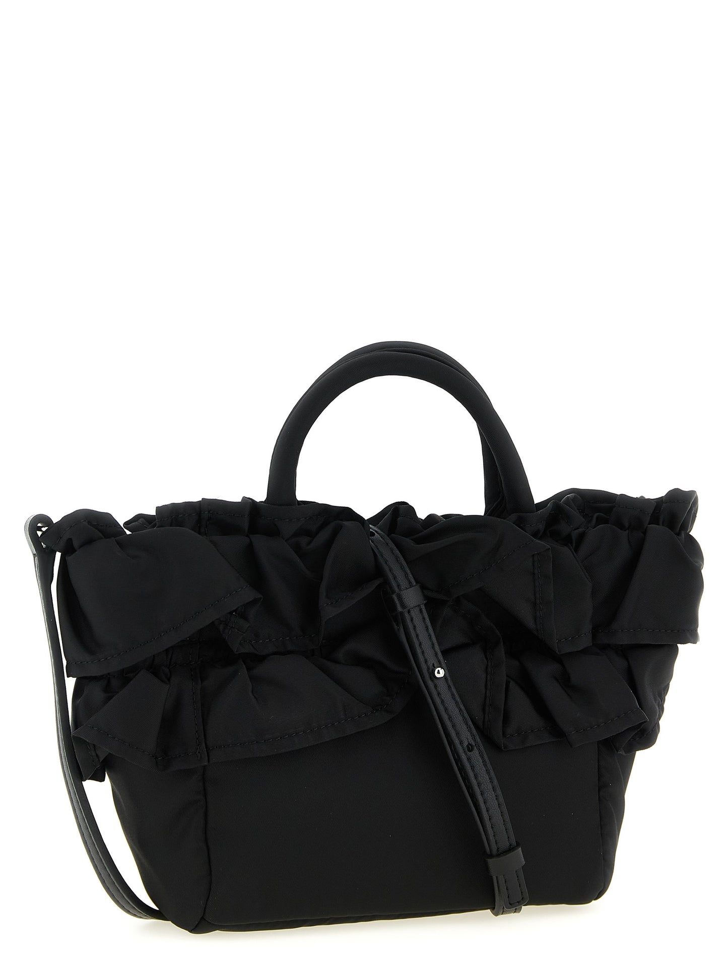 Ganni Schwarze Nylon-Handtasche