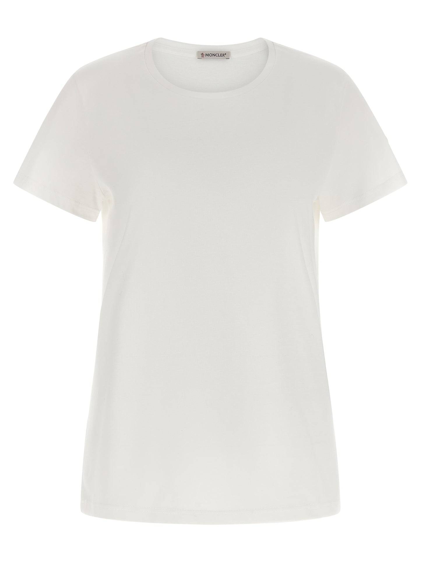 Moncler Weißes Baumwoll-T-Shirt