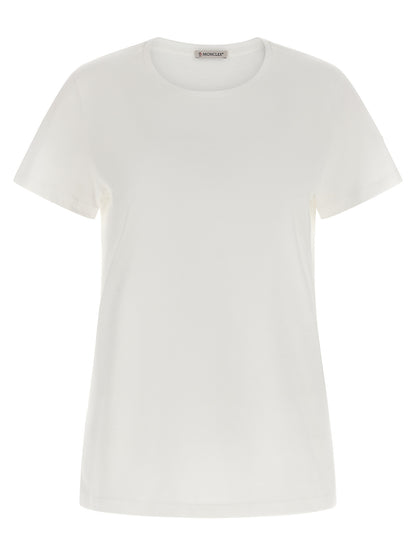 Moncler Weißes Baumwoll-T-Shirt
