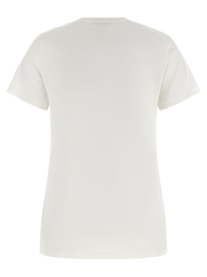 Moncler Weißes Baumwoll-T-Shirt