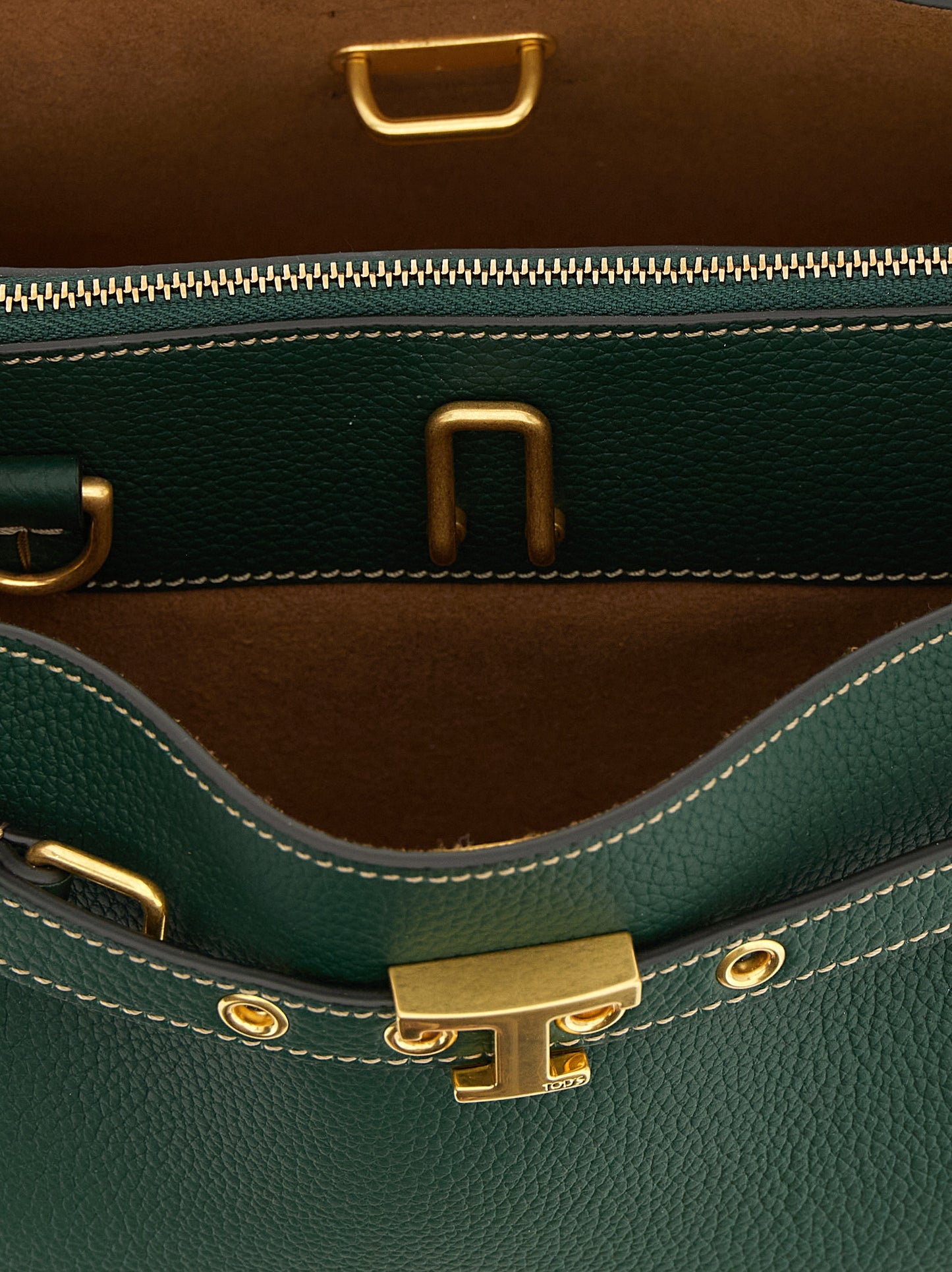 Tod's Zweifarbige Kalbsleder-Handtasche