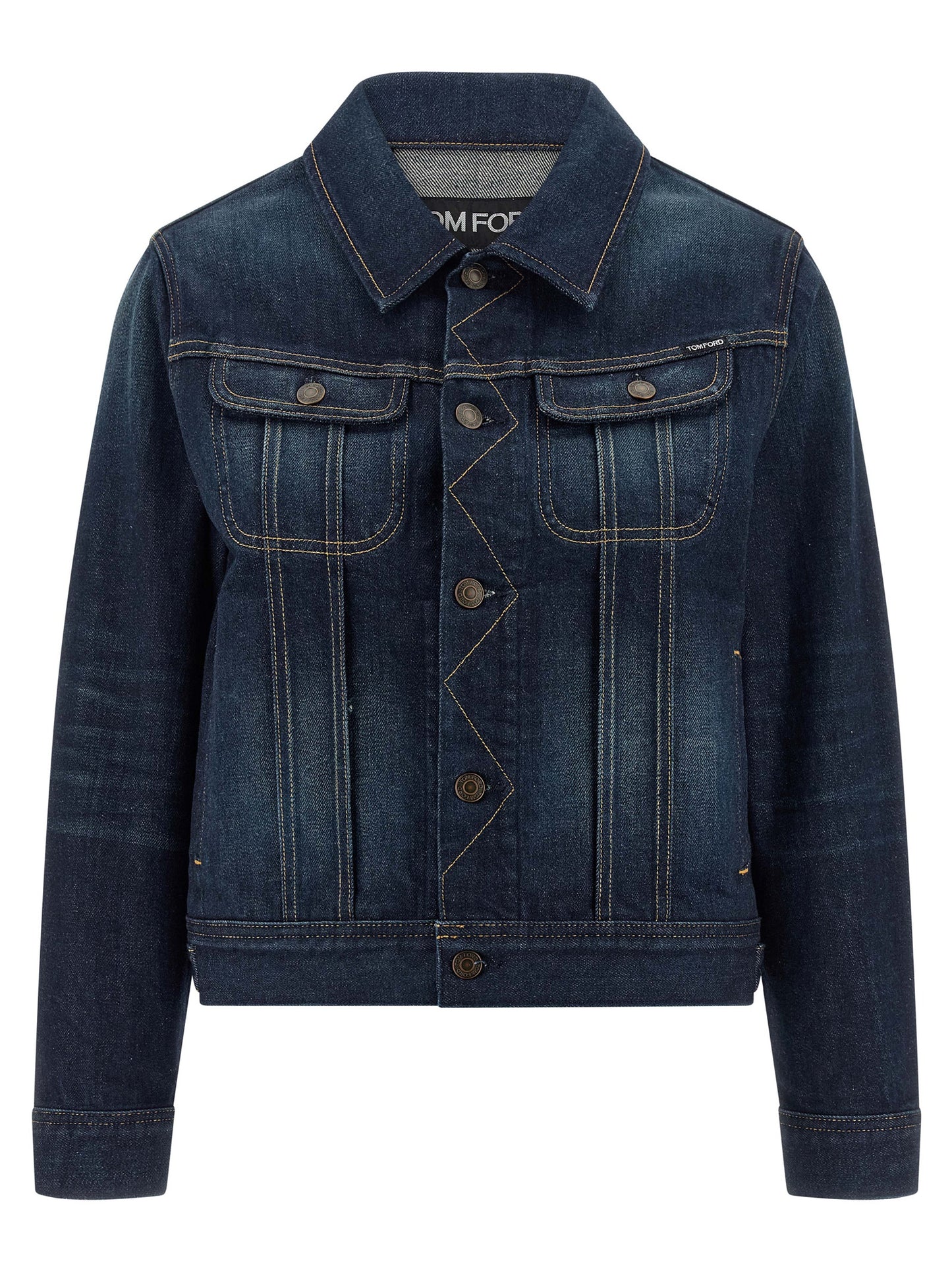 Tom Ford Blaue Jeansjacke aus Baumwolle