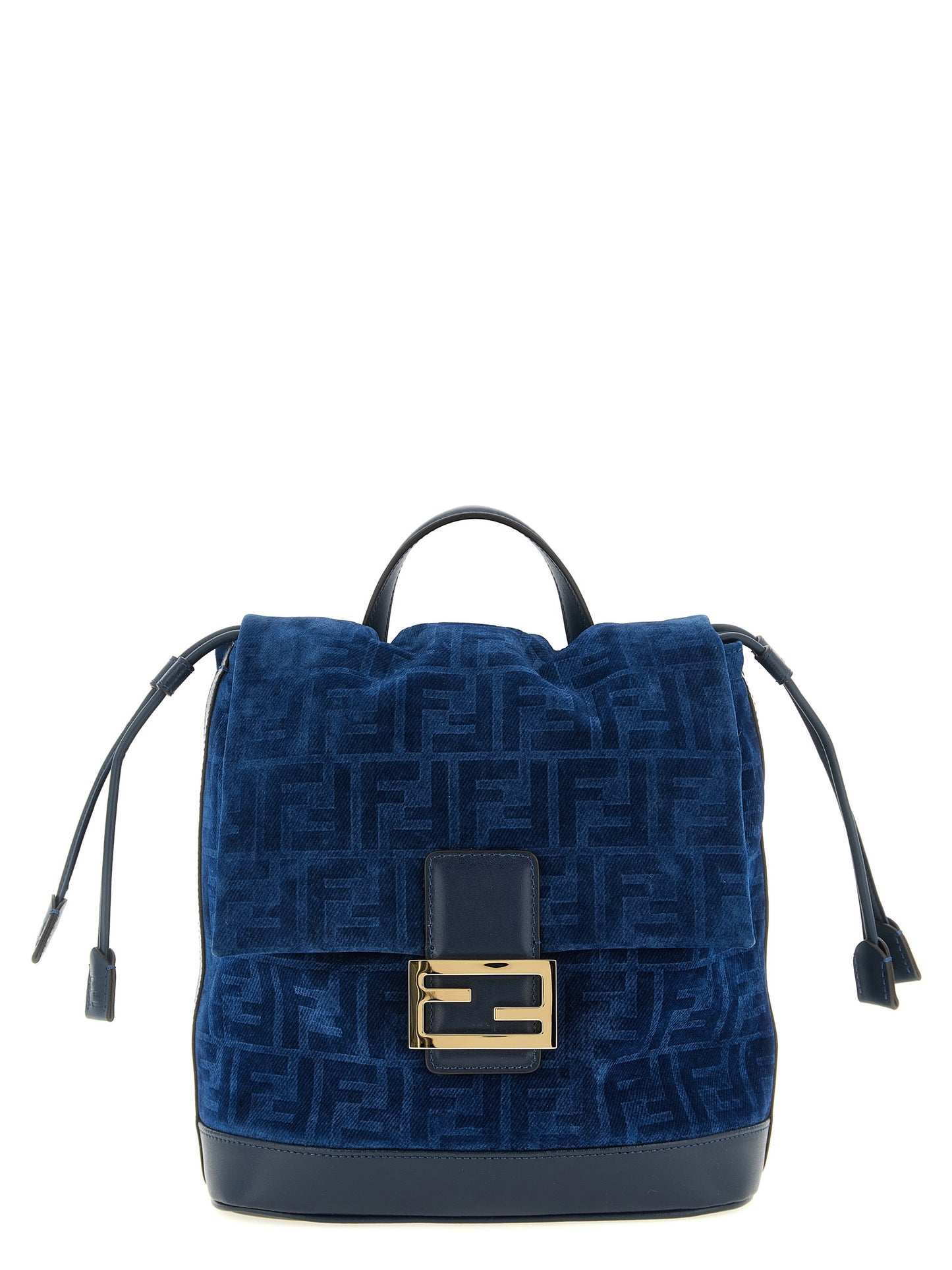 Fendi Blauer Baumwollrucksack