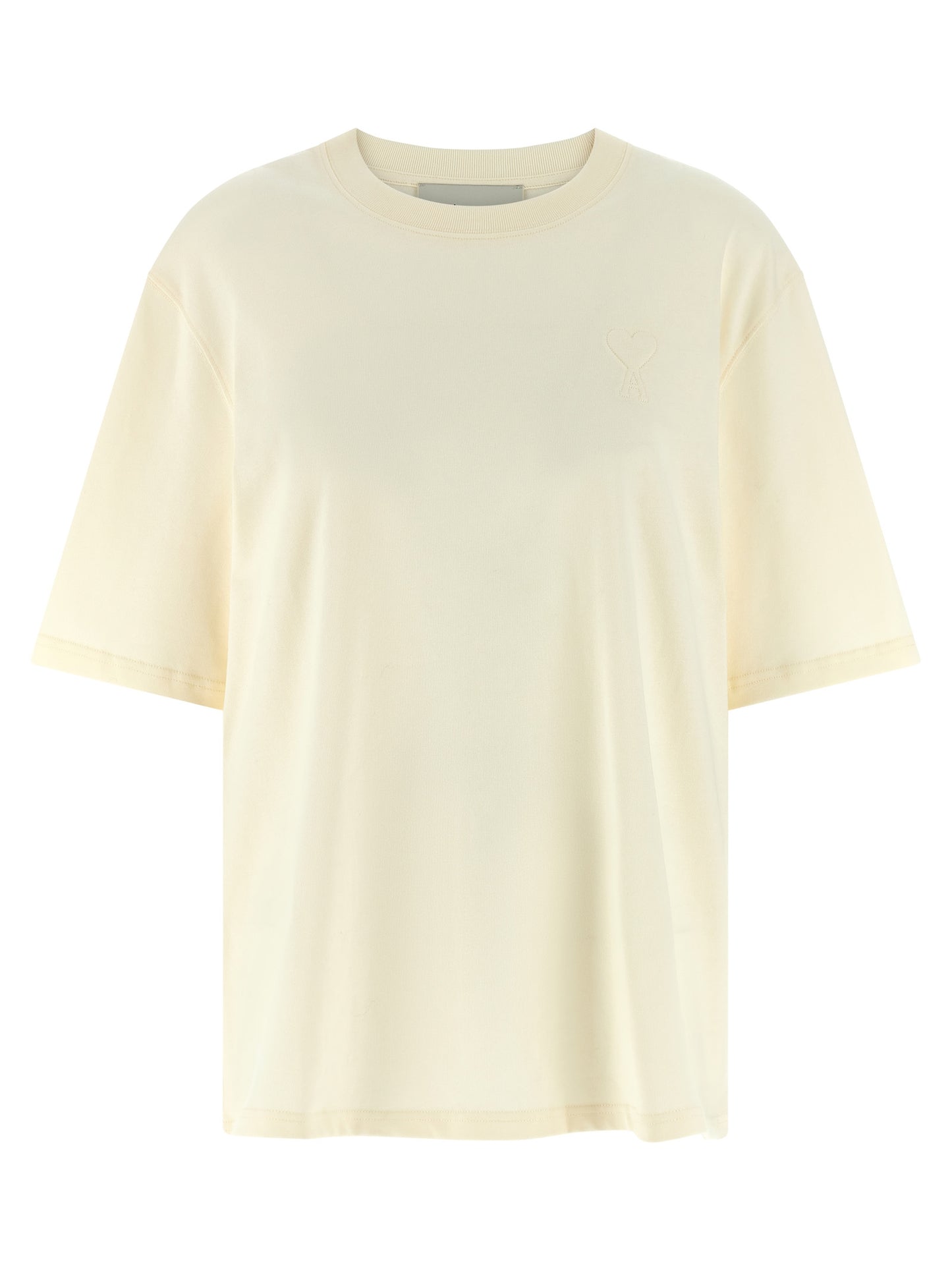 Ami Paris Beiges Baumwoll-T-Shirt