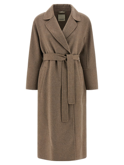 'S Max Mara Mantel aus reiner Schurwolle in Braun