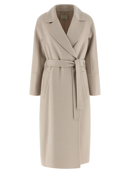 'S Max Mara Beige Virgin Wool Coat