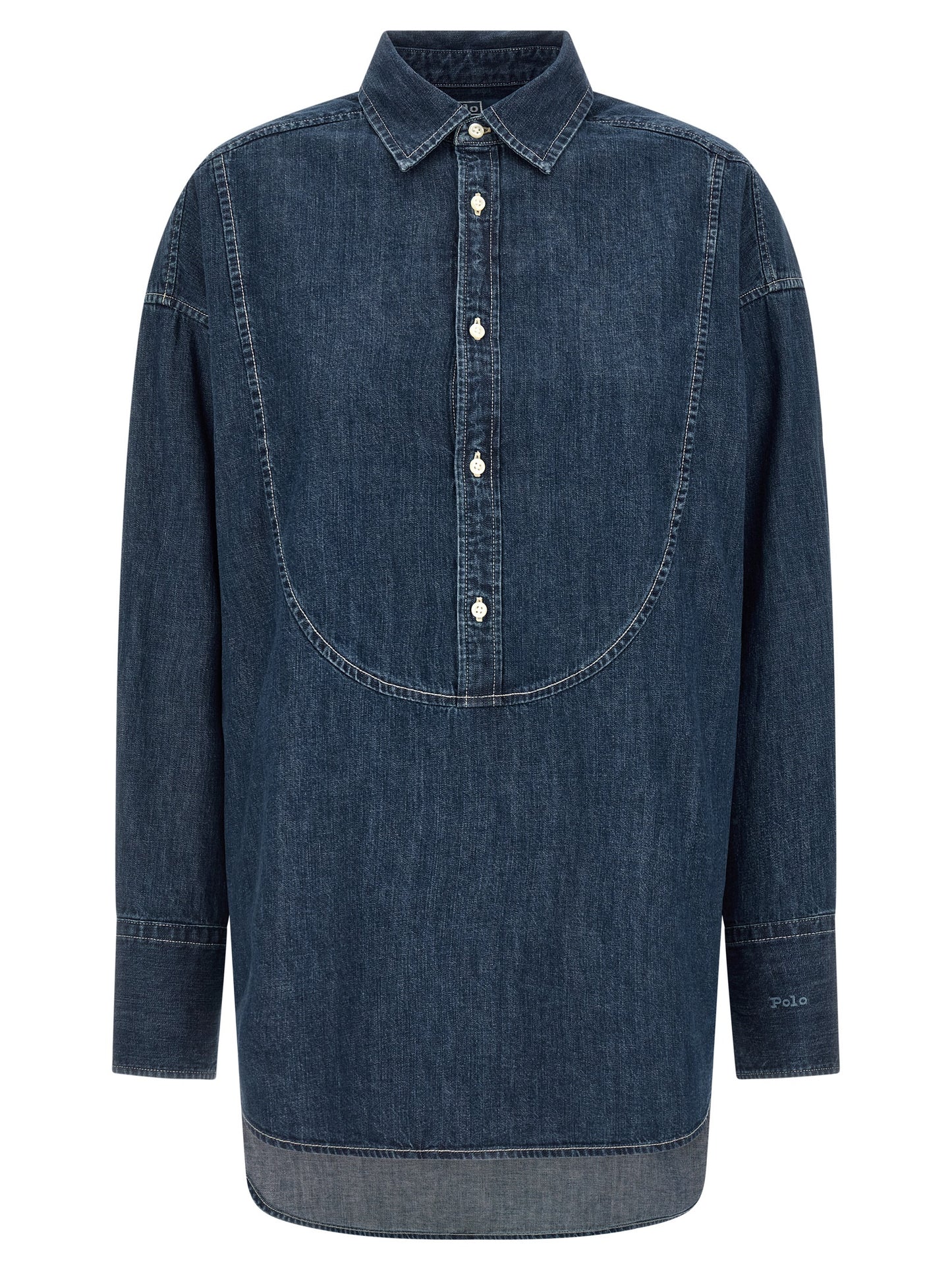 Polo Ralph Lauren Blaue Baumwollbluse