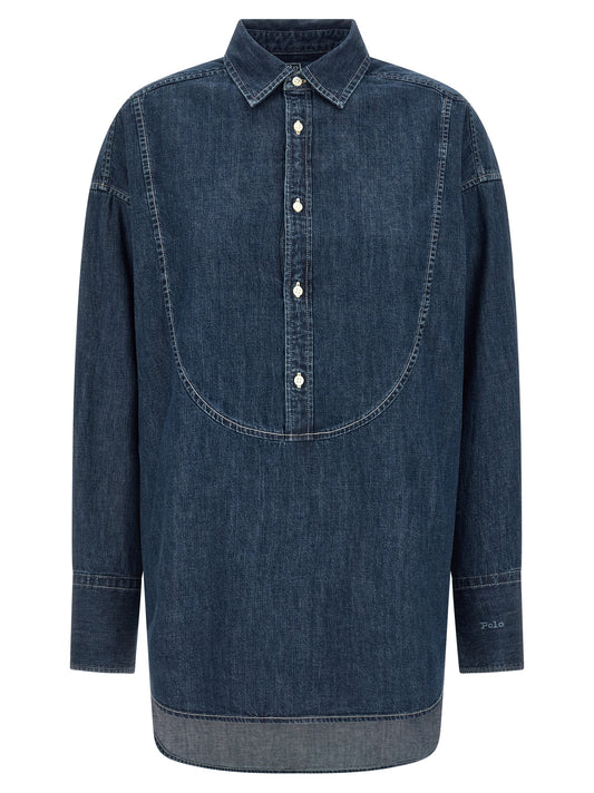 Polo Ralph Lauren Blaue Baumwollbluse
