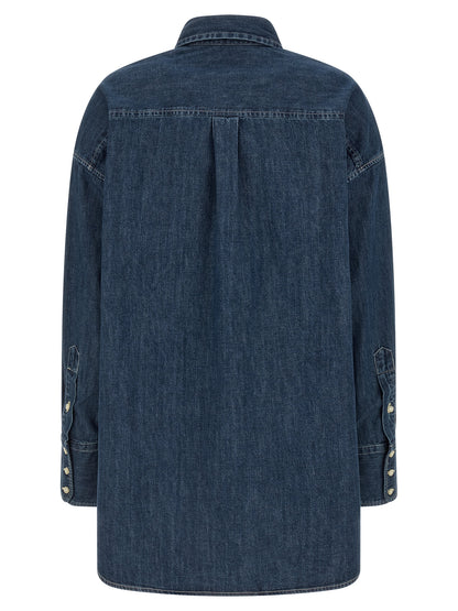 Polo Ralph Lauren Blaue Baumwollbluse