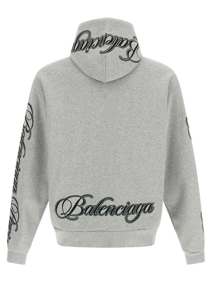 Balenciaga Grauer Baumwollpullover