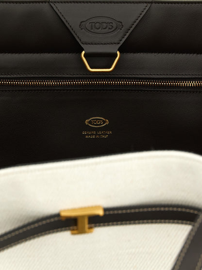 Tod's Mehrfarbige Leinentragetasche