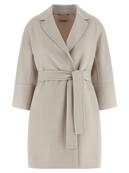 'S Max Mara Beige Virgin Wool Coat
