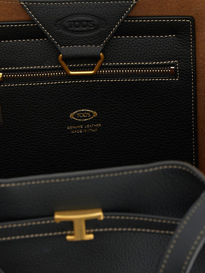 Tod's Schwarze Kalbsleder-Tasche