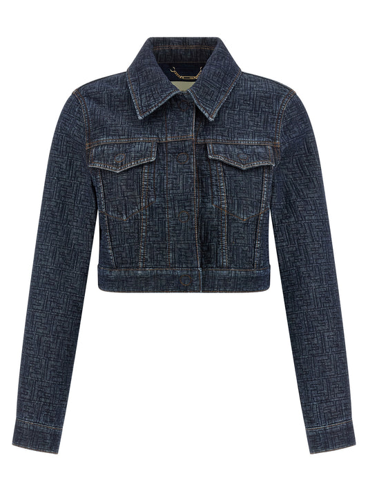 Fendi Blaue Jeansjacke aus Baumwolle