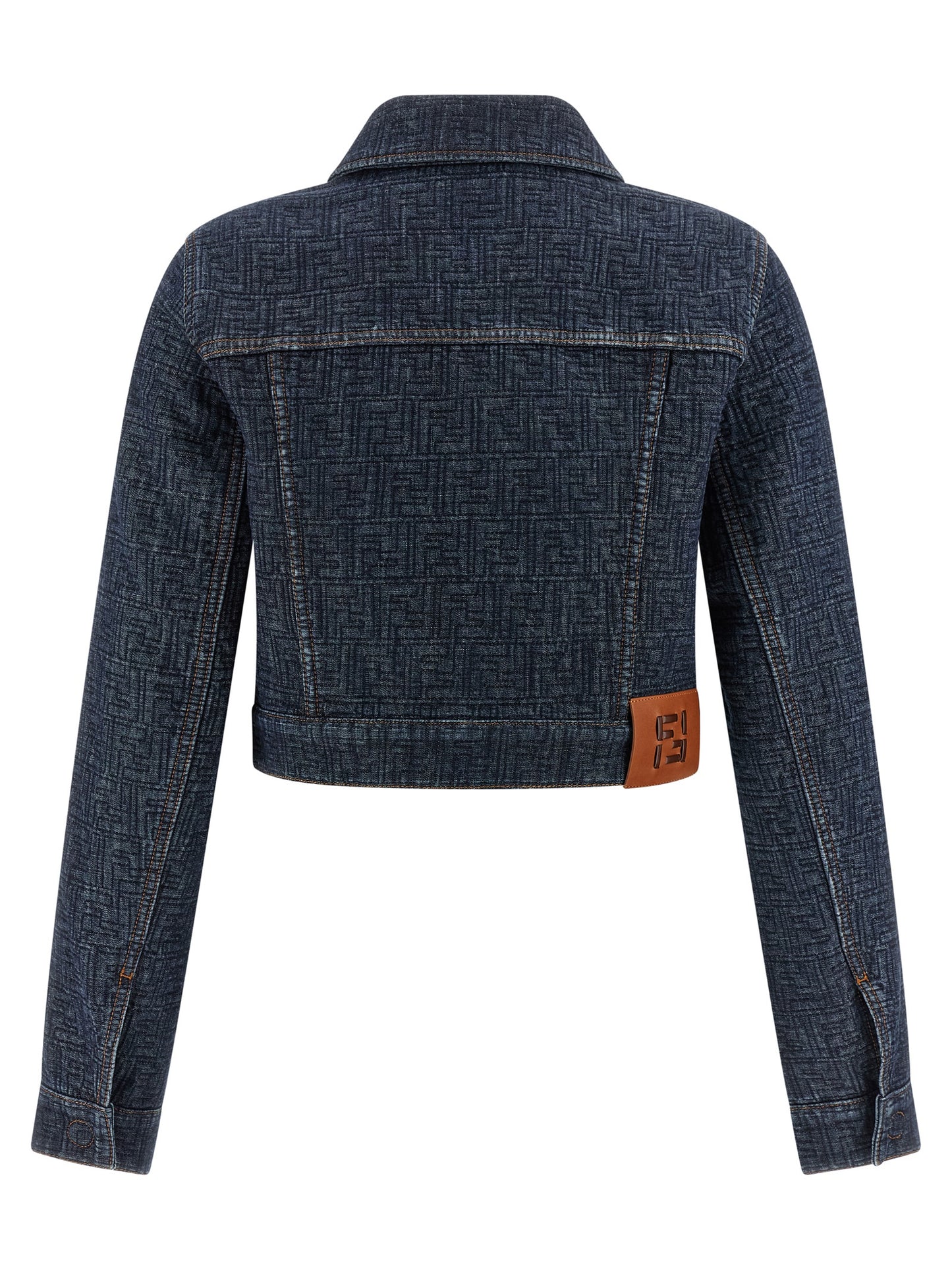 Fendi Blaue Jeansjacke aus Baumwolle