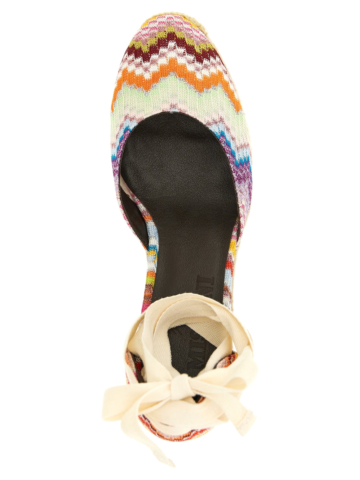 Missoni Keilabsatz-Sandalen aus mehrfarbigem Rindsleder