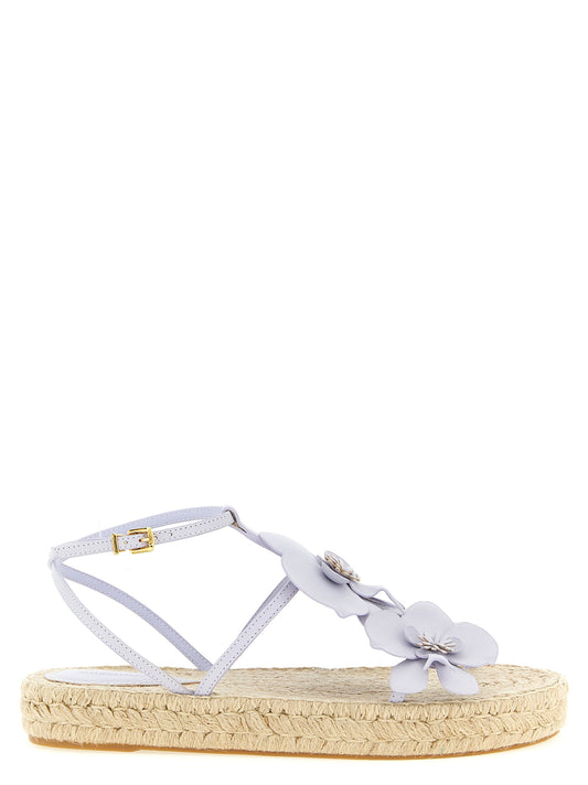 Zimmermann Sandalen aus violettem Rindsleder