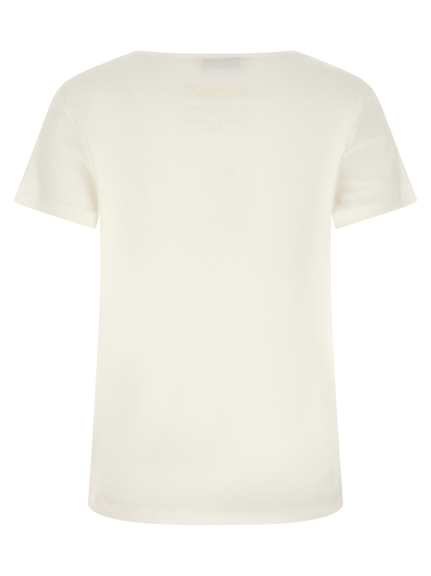 'S Max Mara Weißes Baumwoll-T-Shirt
