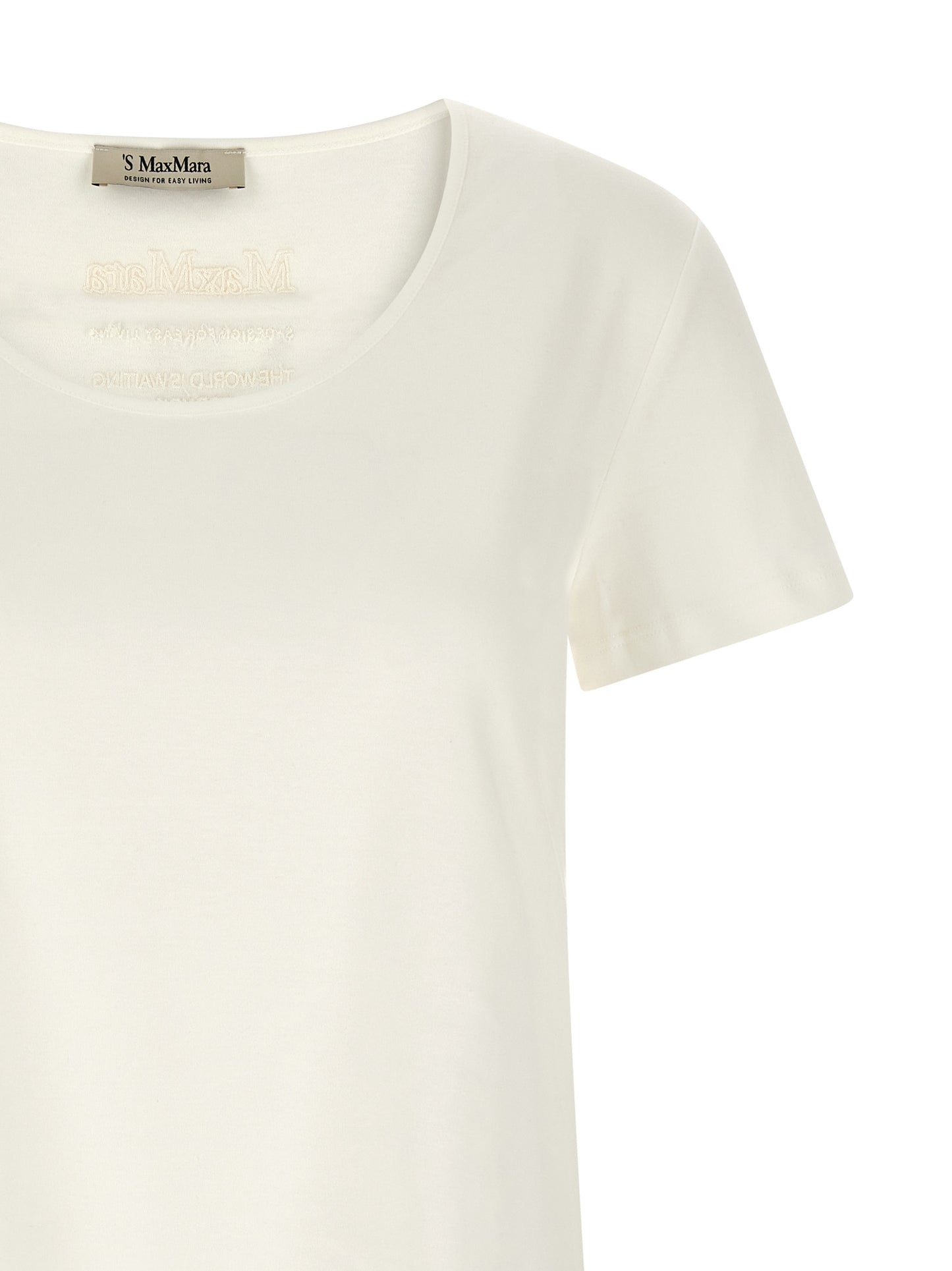 'S Max Mara Weißes Baumwoll-T-Shirt