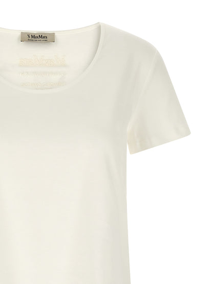 'S Max Mara Weißes Baumwoll-T-Shirt