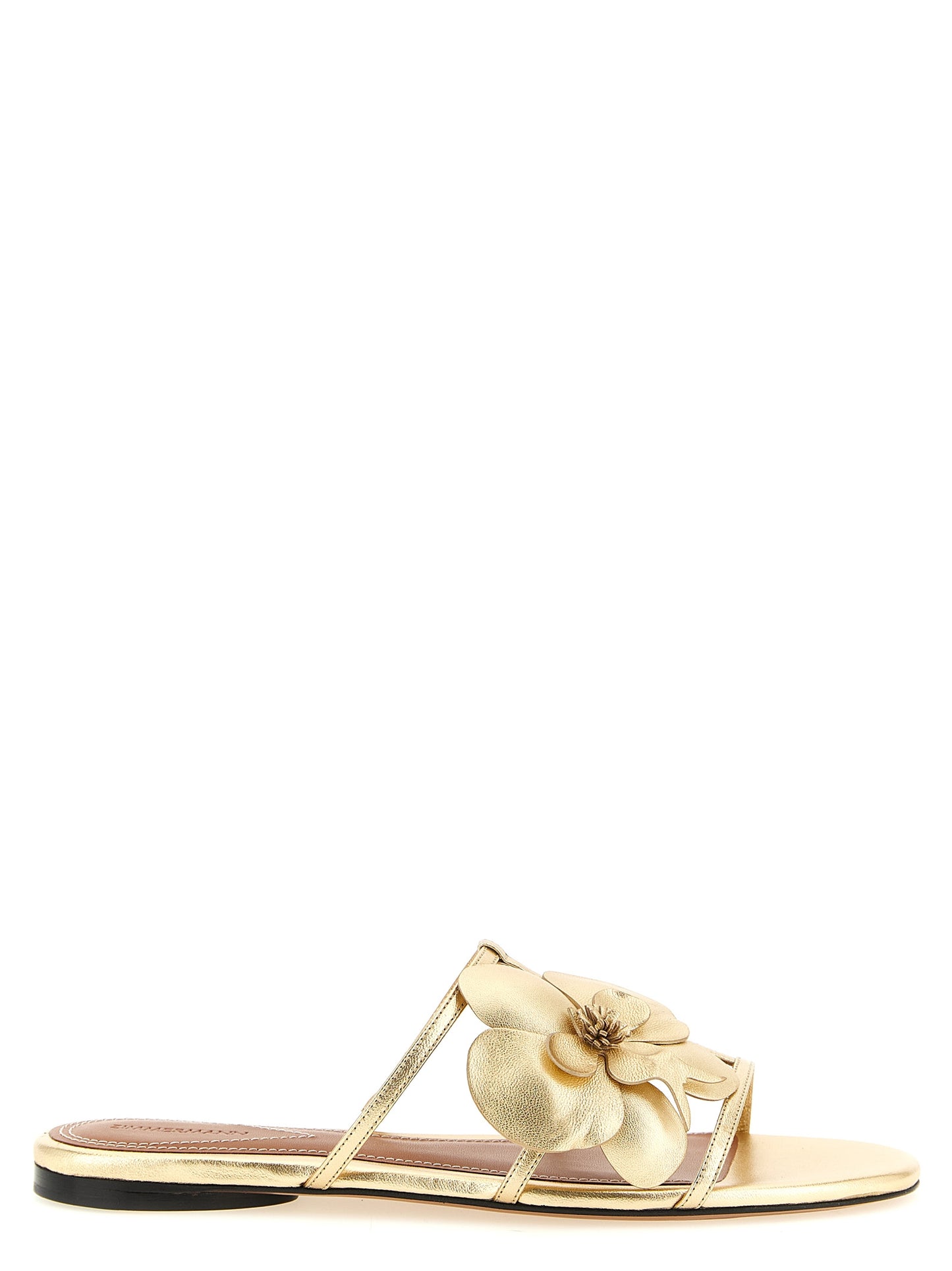 Zimmermann Goldene Leder-Slipper