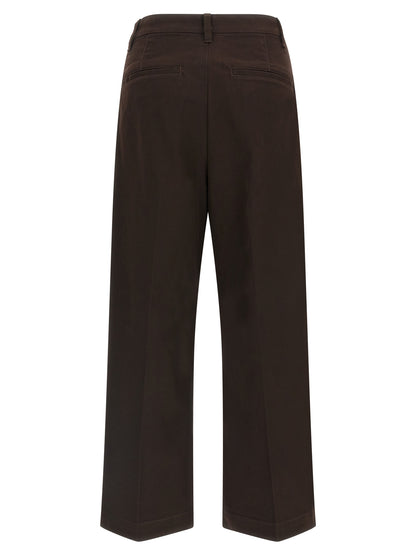 Polo Ralph Lauren Elegante braune Baumwollhosen für Frauen