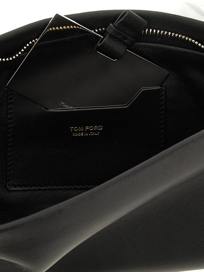 Tom Ford Schwarze Lammleder-Clutch
