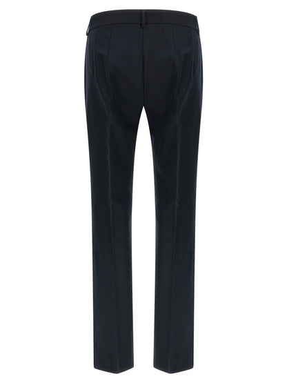 'S Max Mara Blaue Baumwollhose
