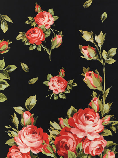 Dolce & Gabbana Schwarzer Seidenschal