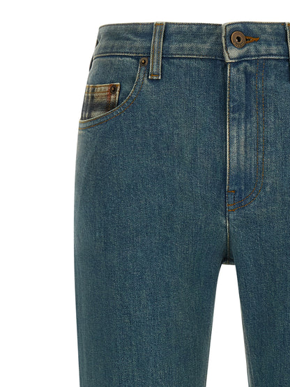 Burberry Jeans Dalia Blu a Gamba Dritta