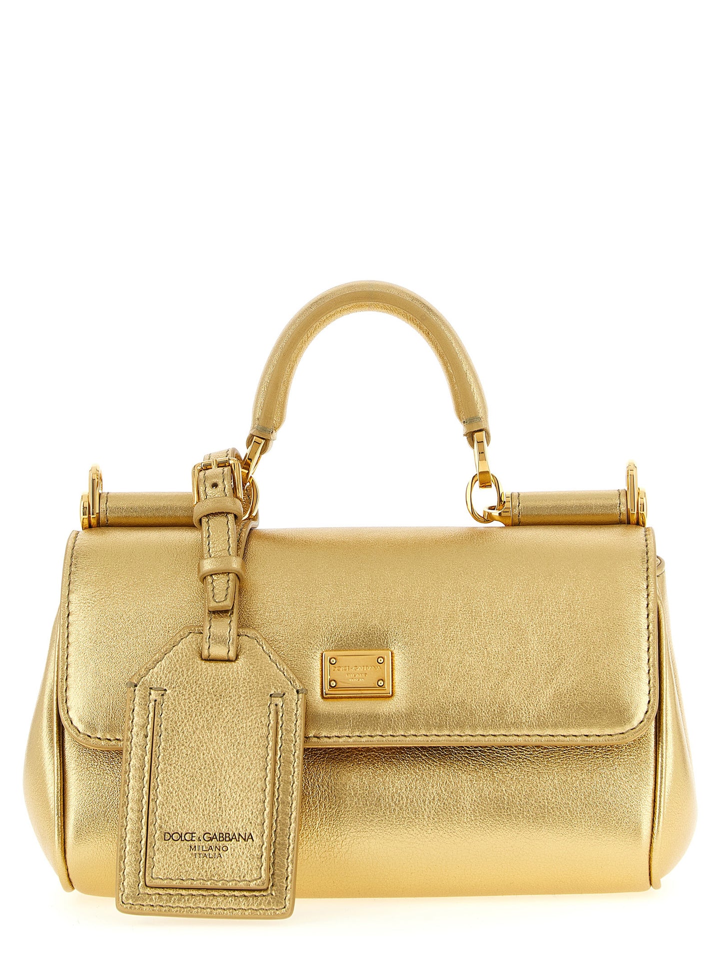 Dolce & Gabbana Handtasche aus Kalbsleder in Gold