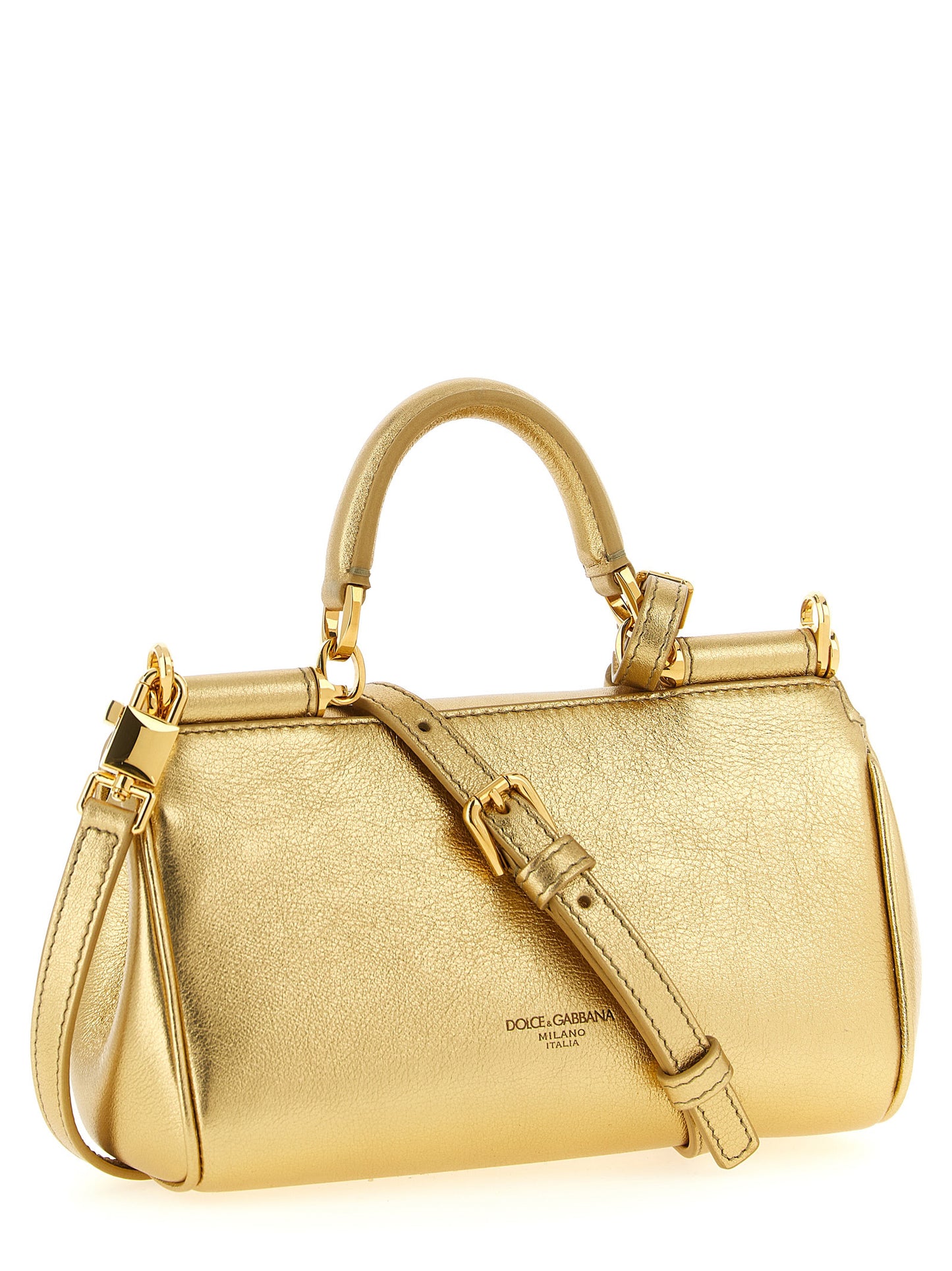 Dolce & Gabbana Handtasche aus Kalbsleder in Gold