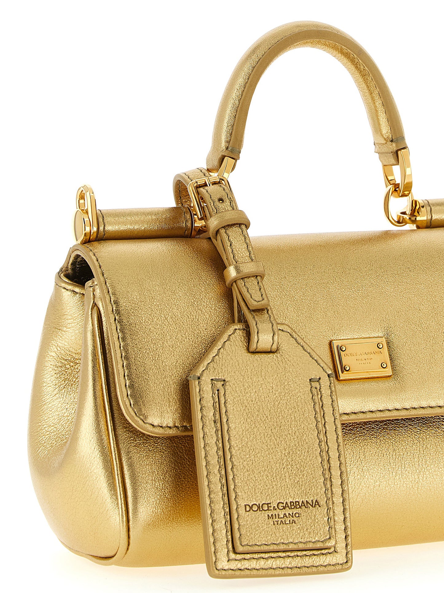 Dolce & Gabbana Handtasche aus Kalbsleder in Gold