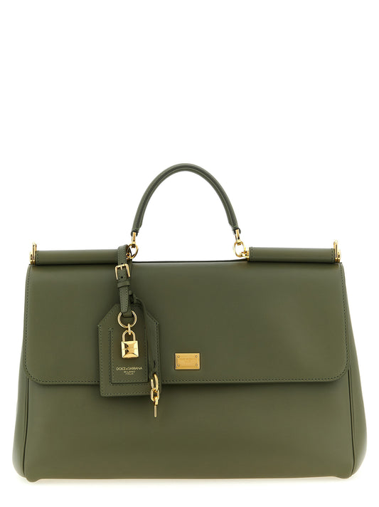 Dolce & Gabbana Zweifarbige Kalbsleder-Handtasche