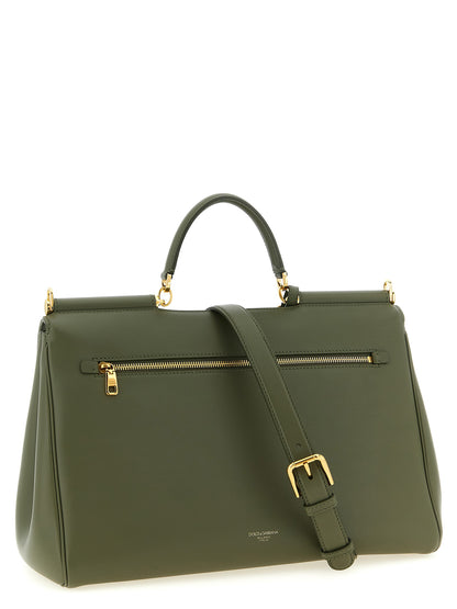 Dolce & Gabbana Zweifarbige Kalbsleder-Handtasche